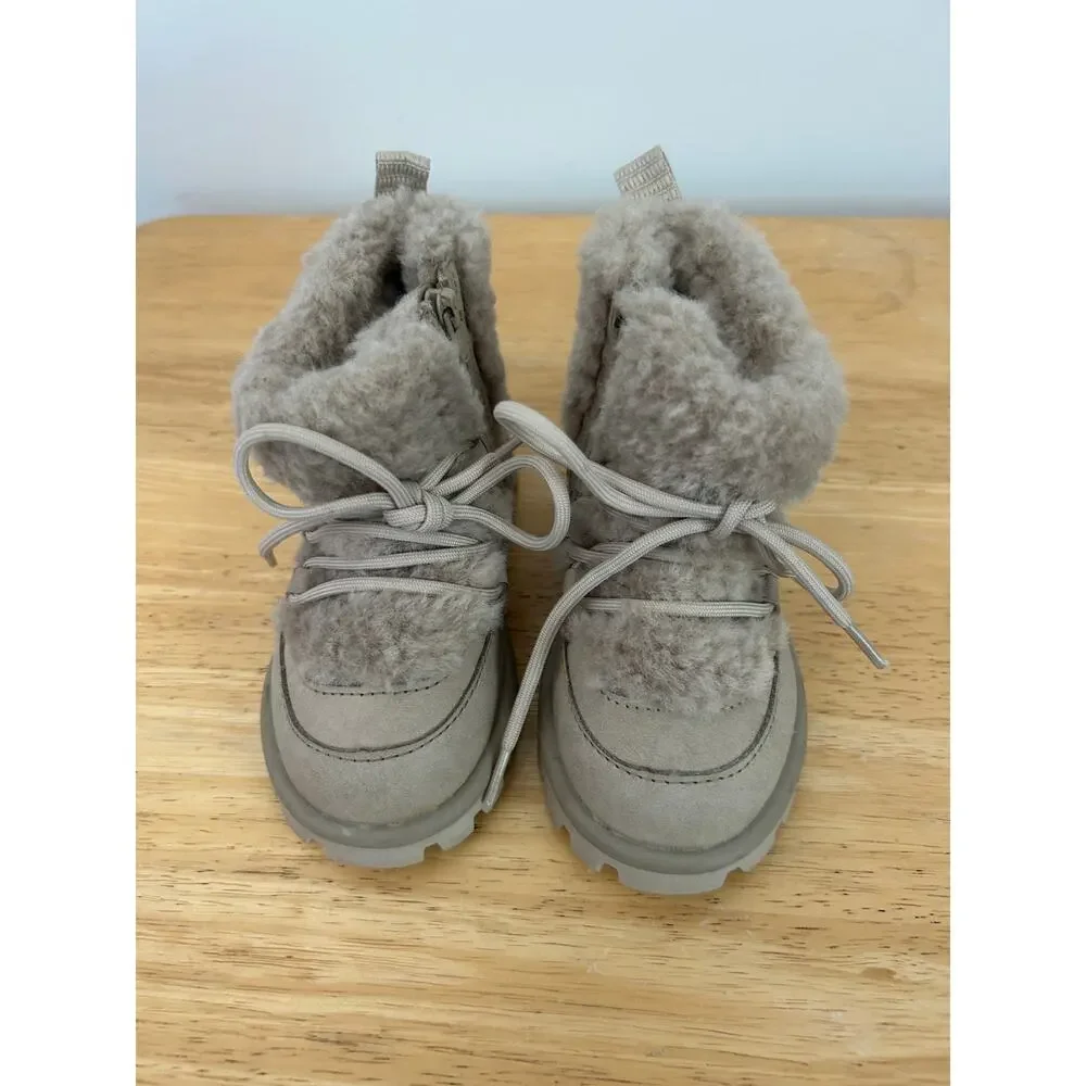 Zara Baby Faux Fur Boots - Size 21 US 5.5 Tan